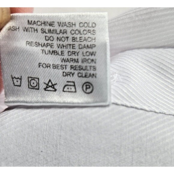 Design in Italy Luxury French Cuff Solid Men's White‎ Dress 2XL Shirt 18 x 32-33 - Picture 4 of 7